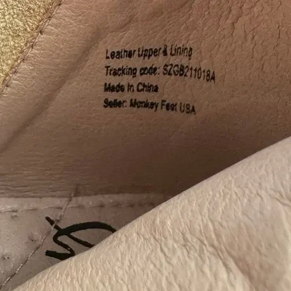 Boutique Girls Leopard Print Ankle Boots Size 18–24M Leather Neutral NEW - Picture 7 of 8